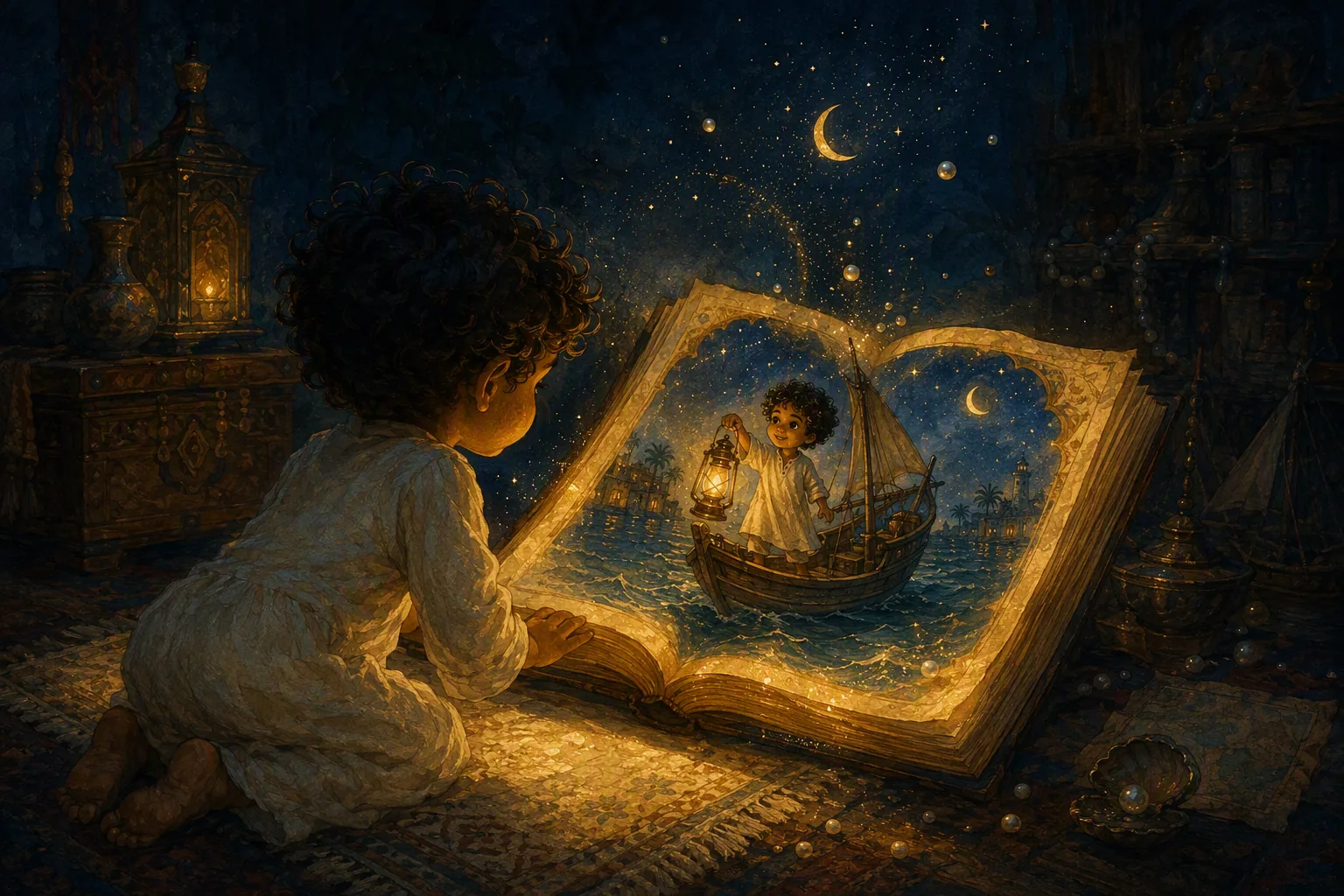 An illustrated personalized storybook
